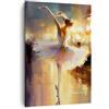 ARTTOR Moderno Quadro su Tela 50x70 cm Verticale Persone Musica - 5985 | Ballerina Ballare Colore Quadro Decorativo Piccolo Soggiorno Camera da Letto Decorazione da Parete Arte da Parete ARTTOR