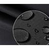 Dongawin Tessuto Oxford 600D impermeabile, resistente, rivestito in PVC al 100%, resistente agli strappi, resistente ai raggi UV (nero, 200 cm x 146 cm)