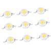 Akozon led 3 mm 3 volt luce calda + 100Pcs LED perline, 1W perline LED ad alta potenza chip a diodi emettitori di luce SMD per apparecchi di illuminazione (Bianco caldo 3000K)