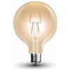 V-TAC Lampadina LED E27 4W G80 Filamento Ambrato 2200K
