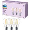 PHILIPS Confezione da 3 lampadine LED A60 [bianco caldo 2700 K - attacco a baionetta B22] 60 W, non dimmerabile, per illuminazione domestica, 929001387493