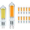 EMFYL lampadine 10 Pezzi AC220-240V LED G9. Lampadina COB LED. Lampadina Sostituire Tradizionale della Lampada G4 di Lampadina alogena for Lampada di Illuminazione a Sospensione Home