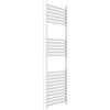 ERCOS Scaldasalviette Termoarredo Bagno Dimensioni 400x1200 MM Radiatore Colore Bianco , Attacchi da 1/2 Fornito Con Kit Montaggio