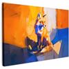 MuchoWow© Quadro Camera Da Letto Quadri Soggiorno Decorazione Parete Quadri | 90x60 cm - Moderni Su Tela Stampe Foto Con Cornice Quadretti Poster Casa Volpe - Arancione - Forme - Astratto