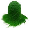 DoIove Tessuto in pelliccia sintetica per artigianato Verde, Peluche Shaggy Craft 5 x 170 cm per barba da Babbo Natale/gnomo fai-da-te, fursuit, costume cosplay di Halloween di Natale fatto a mano