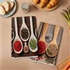 Generic 2 Pezzi di Asciugamani da Cucina con Stampa di Spezie Colorate, Asciugamani da Cucina in Microfibra Assorbenti Decorativi per la Casa in Stile Fattoria, Strofinacci per la Cucina e per la Casa, Regalo