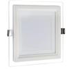Generico UNIVERSO PANNELLO FARETTO LED QUADRATO DA INCASSO 6W CON CORNICE IN VETRO ALTA LUMINOSITA' 300KK 4000K 6500K (Bianco Naturale)