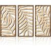 Rongxze Set di 3 Quadro moderno soggiorno (40 x 20 cm), decorazione da parete, stile naturale per soggiorno/camera da letto
