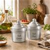 Generico Barattoli Cucina Barattoli Sale Fino e Grosso in Alluminio, Barattolo Contenitore dal Design Classico