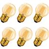 LVWIT Lampadine LED Filamento Attacco E27 Vintage,Forma G45,Lampadina E27, 4W Equivalente 35W, 410LM, Lampadine LED Luce Calda 2400K, Risparmio Energetico, Non Dimmerabile, Pacco da 6 unità