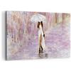 ARTTOR Quadri Moderni su Tela 120x80 cm Stampe da Parete Persone Moda - 3822 | Donna Ombrello Quadro Decorativo Grande XXL 1 pezzo Soggiorno Camera da Letto Arte da Parete Decorazione da Parete ARTTOR
