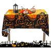 JOKILY Tovaglia Feste Halloween, decorazione per feste di Halloween, Decorazione per Halloween, Impermeabile Tovaglia Rettangolare, Colore nero e Arancione Tovaglia Rettangolare(122 * 244CM)