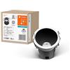 LEDVANCE Spot Twist Installazione Downlight, nero, 5W, 400lm, 830% in peso, diametro 70 mm, bianca calda, risparmio energetico fino al 90% rispetto a downlight alogeni, montaggio semplice, 3000k