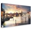 Wallazz Quadri Moderni Soggiorno Venezia, Verona, Adige, Arena, Romeo Giulietta, Apini - 100% Made in Italy - Stampa HD su Tela Canvas - Quadro Camera da Letto - Qualità Artigianale - 90x190cm
