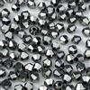 YUEXIGO 400 perline bicono in vetro bicono sfaccettato per la creazione di gioielli, distanziatori biconici sfaccettati per bracciali, orecchini, collane, artigianato fai da te (argento)