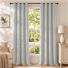 Ystyle Tende Oscuranti 100% per Interni 2 Pezzi, 140×145 CM, Beige Bianco | Tenda Termica Isolante Freddo e Caldo, Antifreddo Tende con Anelli Effetto Velluto, per Soggiorno Moderne Camera da Letto