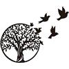 Luccyle Albero della vita in metallo, Albero della vita in metallo decorazione murale Silhouette Art,per regalo regalo Indoor Outdoor Garden Home Decoration (30x30cm)