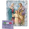 F.LLI BONELLA FRATELLI BONELLA - Quadro Sacra Famiglia Sagomato Vintage - Quadro Legno di Pioppo Spessore 8mm - Tela Sacra Famiglia Camera Da Letto 19x24 cm - 100% Made in Italy