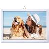 PHOTOCITY Cornice con foto personalizzata cornice in legno con foto inclusa e gancio incluso (Bianco lucido, 30x40)