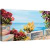 canvashop Quadri Mare 120x70 cm Effetto Dipinto Golfo panorama | Stile marittimo, Tema Floreale, Stampe Su Tela Canvas, Quadro Moderno, Soggiorno Camera da Letto