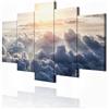 decomonkey Quadri Moderni Soggiorno Paesaggio Cielo Nuvole Sole, 200x100 cm | Tela strutturata su telaio in legno, decorazione per camera da letto e ufficio, Quadro Stampa su Tela