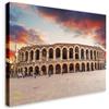 Wallazz Quadri Moderni Soggiorno Venezia, Verona, Adige, Arena, Romeo Giulietta, Apini - 100% Made in Italy - Stampa HD su Tela Canvas - Quadro Camera da Letto - Qualità Artigianale - 60x120cm