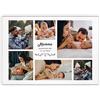 Maverton Quadro con foto, stampa personalizzata, momenti, 50 x 70 cm | foto e scritte personalizzate, tela con fotografie grande o piccola, pensiero originale donna per compleanno