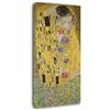 Printerland Quadro Moderno Verticale Klimt Bacio Quadri moderni da Parete XXL grande Stampa su tela Canvas Decorazione Murale muro Soggiorno Arredo Camera da letto Cucina (50x100 cm, klimt2)