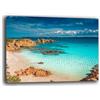 Printerland Quadro Moderno soggiorno MARE PAESAGGIO SARDEGNA Quadri moderni da Parete XXL grande Stampa su tela Canvas Decorazione Murale muro Arredo Camera da letto Cucina (70x100 cm, Sardegna 3)