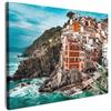 MuchoWow© Quadri Moderni Soggiorno Poster Da Parete Decorazioni Muro | 40x30 cm - Salotto Quadro Grande Foto Con Cornice Stampe Su Tela Camera Da LettoCosta - Montagna - Case - Mare