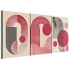 murando - Set di Quadri Moderni Fonoassorbenti per Soggiorno 180x90 | (3 pz. 60x90 cm ognuno), Quadro Moderno Fonoassorbente, Schiuma Acustica, Protegge da Rumori, Resistenti Allo Sbiadimento