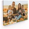Panorama Quadro Personalizzato con Foto - 60x40 cm - Foto su Tela Personalizzata - Idea Regalo Compleanno Anniversario - Telaio in Legno Incluso - Decorazioni da Parete