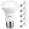 LVWIT Lampadine LED Riflettore R63, Attacco E27, 8.5W Equivalenti a 60W, 806Lm, Colore Bianco Freddo 6500K, Non Dimmerabile - Confezione da 6 Pezzi.