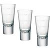 Bormioli Rocco Ypsilon bicchierino da grappa 70ml, con segno di riempimento a 2+4c, anello bianco, 12 bicchierino