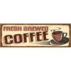 Lupia - Quadro moderno Canvas World FRESH BREWED COFFEE 20x60 cm, Stampa su Tela Telaio in Fibra di Legno, Stampa Stile Vintage, Decorazione Cucina Sala da Pranzo bar hotel ristorante pizzeria, Retro'