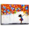 Printerland Quadro Moderno Camera da letto Banksy Bambini Palloncino Quadri moderni soggiorno da Parete XXL grande Stampa su tela Canvas Decorazione Murale muro Arredo Salone (8, 50x70 cm, Canvas intelaiato)