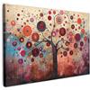 MuchoWow© Quadro Su Tela Grandi Dimensioni Quadri Moderni Soggiorno Stampa | 120x80 cm - Di Foto Decorazione Camera Letto Da Parete Con CorniceAlbero della vita - Fiori - Rosa - Hippie - Arte