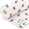 Amazinggirl Mussola di Cotone al Metro Tessuto Leggero 0,5 M x 160 cm - Stoffa Morbida Traspirante per Cucire Copertina Runner Tavolo Abito Estivo Accessori Bimbi Oeko Tex Orsetto