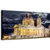 Wallazz Quadro su Tela Piemonte - Quadri Moderni Soggiorno - Torino, Novara, Alessandria, Asti, Cuneo, Alba, Stresa - Stampa su Tela Canvas HD - Quadro Moderno Soggiorno 70x140 cm