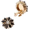NICENEEDED Copri Bottoni in Cristallo con Strass, Copri Bottoni per Maniche A Fiore Copri Bottoni per Polsini Decorativi, Bottone Staccabile