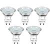 Lepro Lampadina LED GU10 4W 2700K 325lm 5Pezzi | Luce bianca calda rilassante, fascio ampio 100°, sostituisce lampadine alogene da 50W per casa