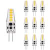 BBPM Lampadine G4 LED 5W 12V 500LM, Bianco Neutro 4000K/Caldo 3000K, Equivalenti a 50W Alogena, Dimmerabili, per Cappa Cucina, 10 Pezzi