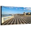 Wallazz Quadro su Tela Toscana - Quadri Moderni Soggiorno - Firenze, Pisa, Siena, Livorno, Massa, Cortona, Montalcino - Stampa su Tela Canvas HD - Quadro Moderno Soggiorno 50x150 cm