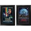HWC Trading FR A3 Michael Jackson Moonwalker & Thriller Collection Regali Stampati Autografo Firmato Immagine Per Gli Appassionati Di Memorabilia Musicali - A3 Incorniciato