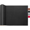 LOMUG Ecopelle in Metro Nero 400x140 cm Granulato Impermeabile Ecopelle Granulata Imitazione Pelle Testurizzata Stoffa di Pelle Riparare Crepe in Pelle Patch Nastro di Riparazione in Pelle PU per