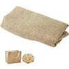 CAAGGMM Tessuto di Iuta, 100 x 160 cm Juta Tessuto in Fibra al Metro, 280 g/m² Lino Jute Decorazioni, Juta Tagliabile Tessuti, per Confezioni Regalo la Creazione di Tessuti