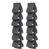 wuqyehr Set di 2 organizer per scarpe da appendere, 12 scomparti, pieghevoli, in tessuto, con ganci, salvaspazio, per porta, armadio, camera da letto e campeggio