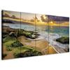 murando - Quadri Moderni per Soggiorno, Spiaggia Mare, 200x80 cm | Chiodi Inclusi, 5 Pezzi, Quadro Moderno, Stampa su Tela, Componibili, Resistenti Allo Sbiadimento, Produzione Europea