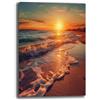 Printerland Quadro Moderno Verticale Tramonto MARE Quadri moderni soggiorno da Parete XXL grande Stampa su tela Canvas Decorazione Murale muro Arredo Camera da letto Cucina Hotel B&B (7, 30x40 cm)