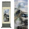 AtfArt Silk Pergamena - Decorazione Asiatica Della Parete: Cascata Fiume Paesaggio - Bella Arte Cinese Da Parete Pergamena, Decorazione Da Parete (91x30 cm)